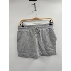 NWT Fabletics Year Round Terry Mini Skirt Women's Small Heather Gray‎ Drawstring